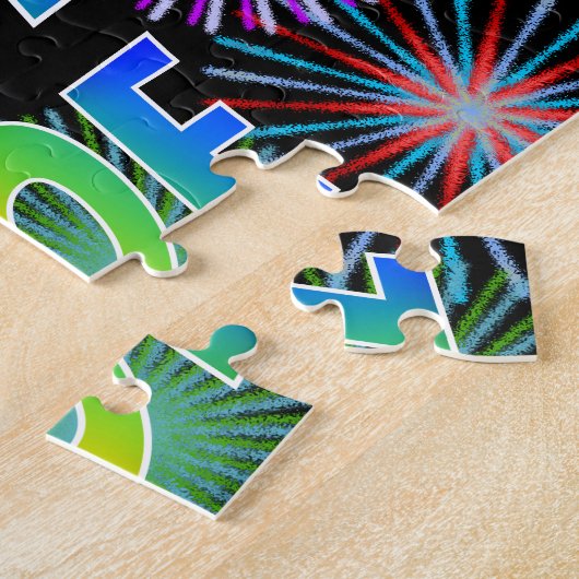 First Name "ZOE", Fun "HAPPY BIRTHDAY" Legpuzzel (Zijkant)