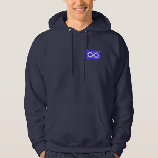 First Nation Hoodies Metis Flag Mannen Womens Hood (Voorkant)