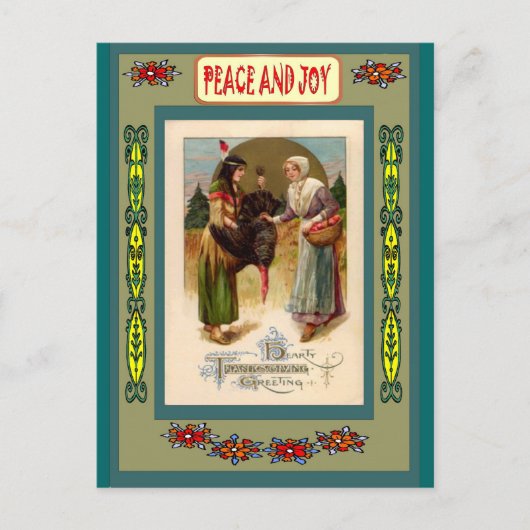 First Nation vrienden Feestdagenkaart (Voorkant)