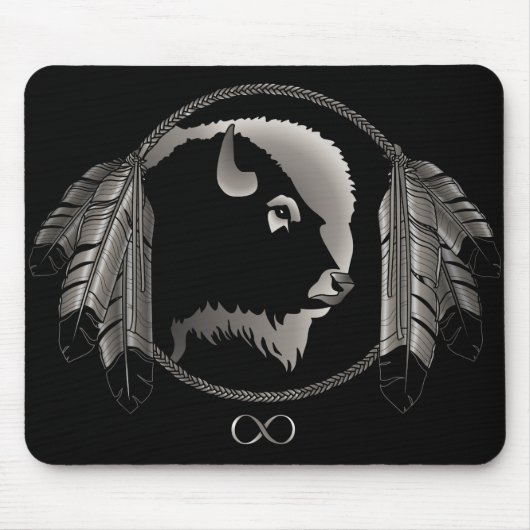 First Nation Wildlife geeft standaard art Mousepad Muismat (Voorkant)