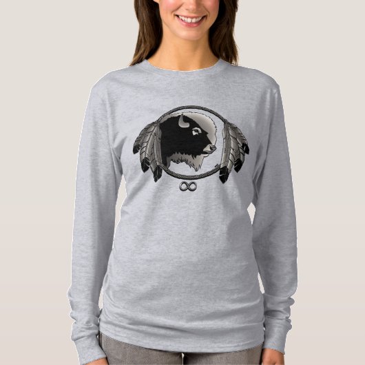 First Nation Wildlife Shirt Women's Plus size Top (Voorkant)