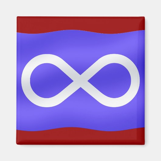 First Nations Fridge Magnet Metis Flag Magnets (Voorkant)