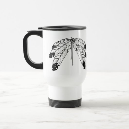First Nations geeft standaard art Travel Mugs Reisbeker (Links)