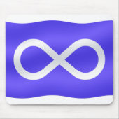 First Nations Metis Flag Art Mousepad Muismat (Voorkant)
