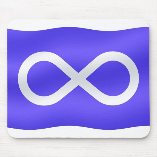 First Nations Metis Flag Art Mousepad Muismat (Voorkant)