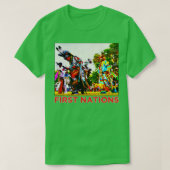 First Nations Potawatomi HoChunk Menominee Inheems T-shirt (Design voorkant)