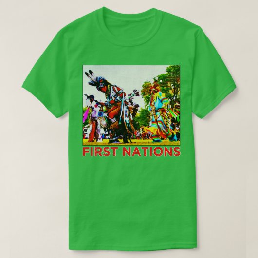 First Nations Potawatomi HoChunk Menominee Inheems T-shirt (Design voorkant)
