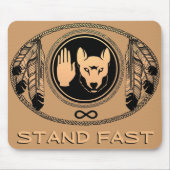 First Nations Wolf Gifts Native Art Mousepad Muismat (Voorkant)