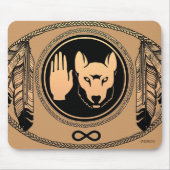 First Nations Wolf Gifts Native Art Mousepad Muismat (Voorkant)