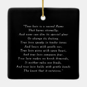 First Noel Old Handwriting Holiday Weduwfoto Keramisch Ornament (Achterkant)