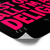 First Of All Angry Black Cat I'm A Delight Funny C Poster (Hoek)