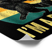 First Of All I’m A Delight Roaring Cat Funny Sarca Poster (Hoek)