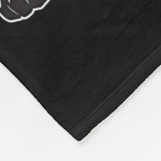 First Of All I'm A Delight Funny Roaring Black Cat Fleece Deken (Hoek)