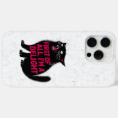 First Of All I'm A Delight Roaring Black Cat Case-Mate iPhone Case (Achterkant (horizontaal))