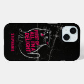 First Of All I'm A Delight Roaring Black Cat Case-Mate iPhone Case (Achterkant (horizontaal))
