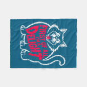 First Of All I'm A Delight Roaring Black Cat Funny Fleece Deken (Voorkant (Horizontaal))