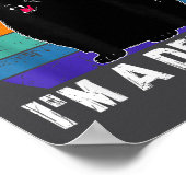 First Of All I'm A Delight Roaring Black Cat Funny Poster (Hoek)