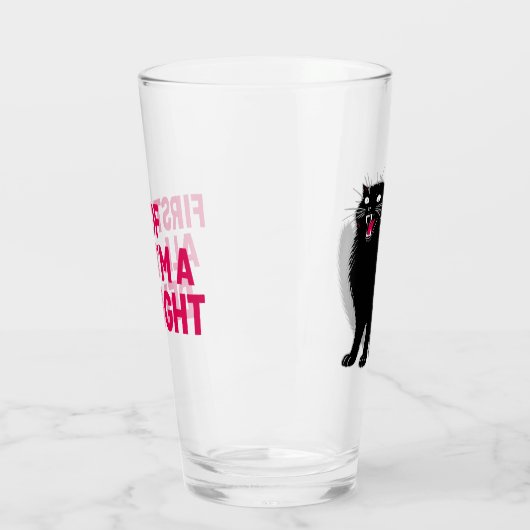 First Of All I'm A Delight Roaring Black Cat Glas (Links)