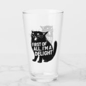 First Of All I'm A Delight Roaring Black Cat Glas (Achterkant)