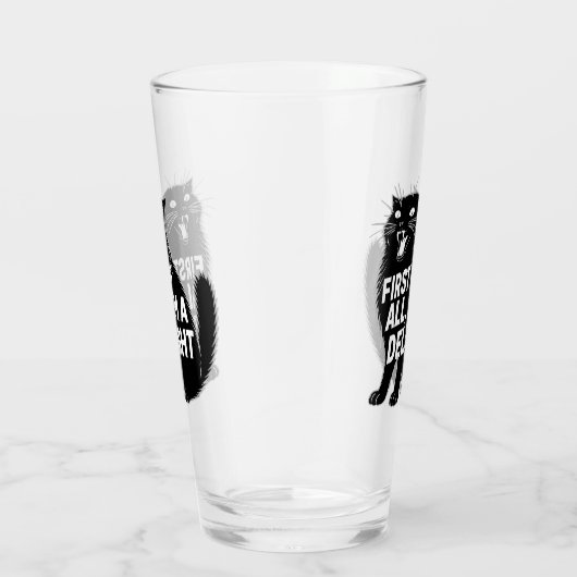 First Of All I'm A Delight Roaring Black Cat Glas (Rechts)