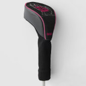 First Of All I'm A Delight Roaring Black Cat Golfheadcover (Schuin)