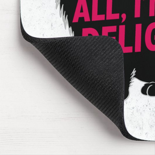 First Of All I'm A Delight Roaring Black Cat Muismat (Hoek)