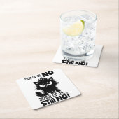 First Of All, No Funny Cat Lover Gift  Kartonnen Onderzetters (Insitu)