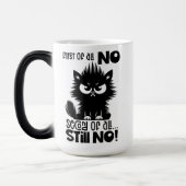 First Of All, No Funny Cat Lover Gift  Magische Mok (Links)