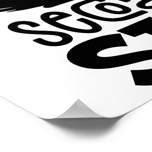 First Of All, No Funny Cat Lover Gift Poster (Hoek)