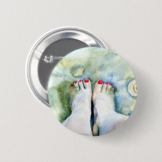 First Pedicure Button (Voorkant /achterkant)