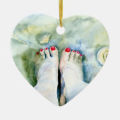 First Pedicure Keramisch Ornament (Voorkant)