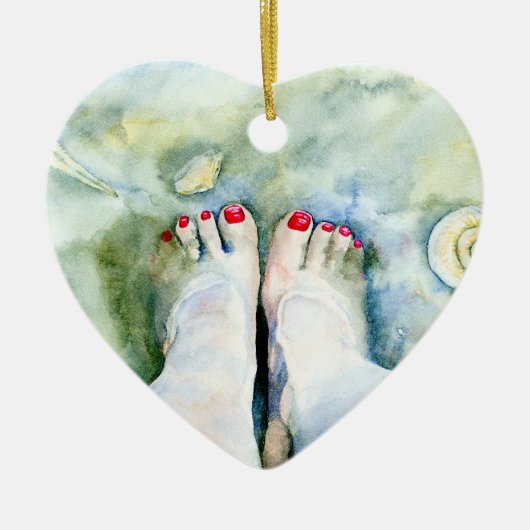 First Pedicure Keramisch Ornament (Voorkant)