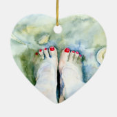 First Pedicure Keramisch Ornament (Achterkant)