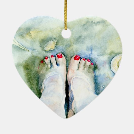 First Pedicure Keramisch Ornament (Achterkant)