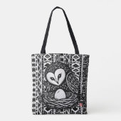 FIRST PEEP • StillWood • Barn Owl Tote Bag (Achterkant)