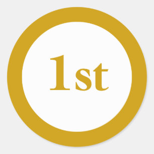First Place Award Ronde Sticker