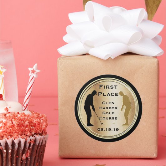 First Place Golf Sticker (Feest)