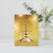 First Place Trophy Briefkaart (Staand voorkant)