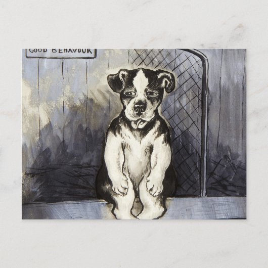 First Prize for Good Behaviour by Louis Wain Briefkaart (Voorkant)