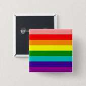 First Rainbow Gay Pride Flag Button (Voorkant /achterkant)