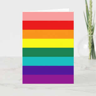 First Rainbow Gay Pride Flag Kaart