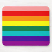 First Rainbow Gay Pride Flag Mousepad Muismat (Voorkant)