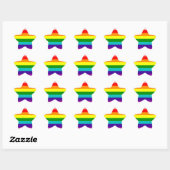 First Rainbow Gay Pride Flag Ster Sticker (Vel)