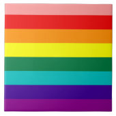 First Rainbow Gay Pride Flag Tile Tegeltje (Voorkant)
