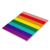 First Rainbow Gay Pride Flag Tile Tegeltje (Zijkant)
