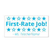 "First-rate baan!" Rubberstempel Zelfinktende Stempel (Design)