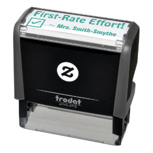 "First-rate inspanning!" + Rubber Stempel van Tuto