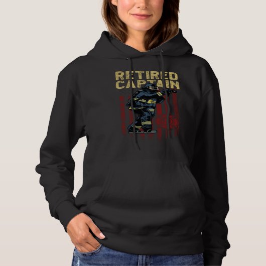 First Responder and Fireman or retired captain fir Hoodie (Voorkant)