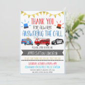 First Responder Appreciation Event Invite Kaart (Staand voorkant)