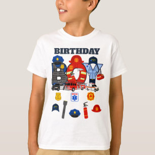 First Responder Birthday Boy   Noodsituatie T-shirt